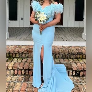 Beautiful Baby Blue Prom/pageant gown